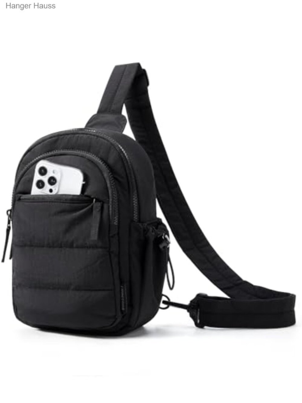 Quilted Puffer Sling Bag Crossbody Hobo Handbag RFID Blocking Adjustable Strap
